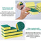 2pcs Dishwashing Sponge Scoring Pad Household Kitchen Cleaning Brush Sponges