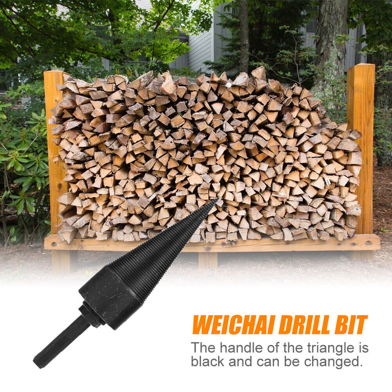 32mm Firewood Splitter Drill Bits Cutting Wood Cone Twist Auger (Hex) Newly