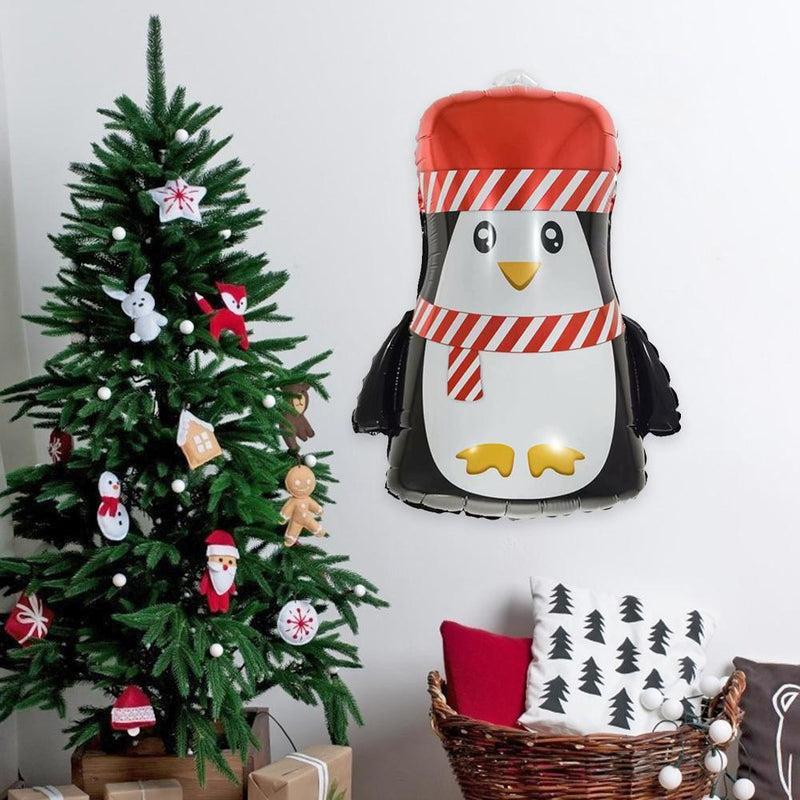 Cute Christmas Aluminum Film Balloon Holiday Party Xmas Decor (Penguin)