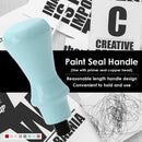 Retro Wax Sealing Stamp Wood Handle Customs Post Stamping Art Decor (Red)