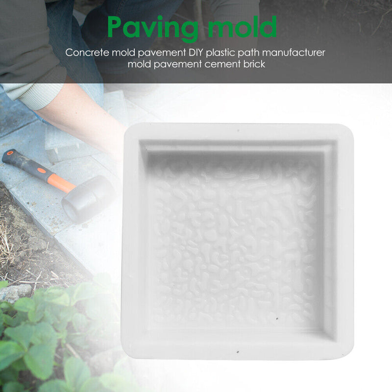 Reusable Garden Road Mold DIY Manually Paving Concrete Cement Brick Mould Newly