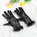 Black Women Sun Protection Driving Gloves Gloves Lace Gloves Bride Mittens