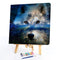 DIY Wolf Animal Oil Paint by Numbers Coloring Drawing Acrylic Painting Gift Kit
