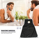 Beard Shaving Cloth Scraping Beard Hair Apron Catcher with Sucker (Black) Newly