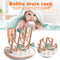 Milk Bottle Drain Rack Drying Stand Infant Milk Jar Washing Drying (Orange)