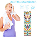 Portable Double Layer Printed Yoga Towel Quick Drying Pilates Towels (A) Newly