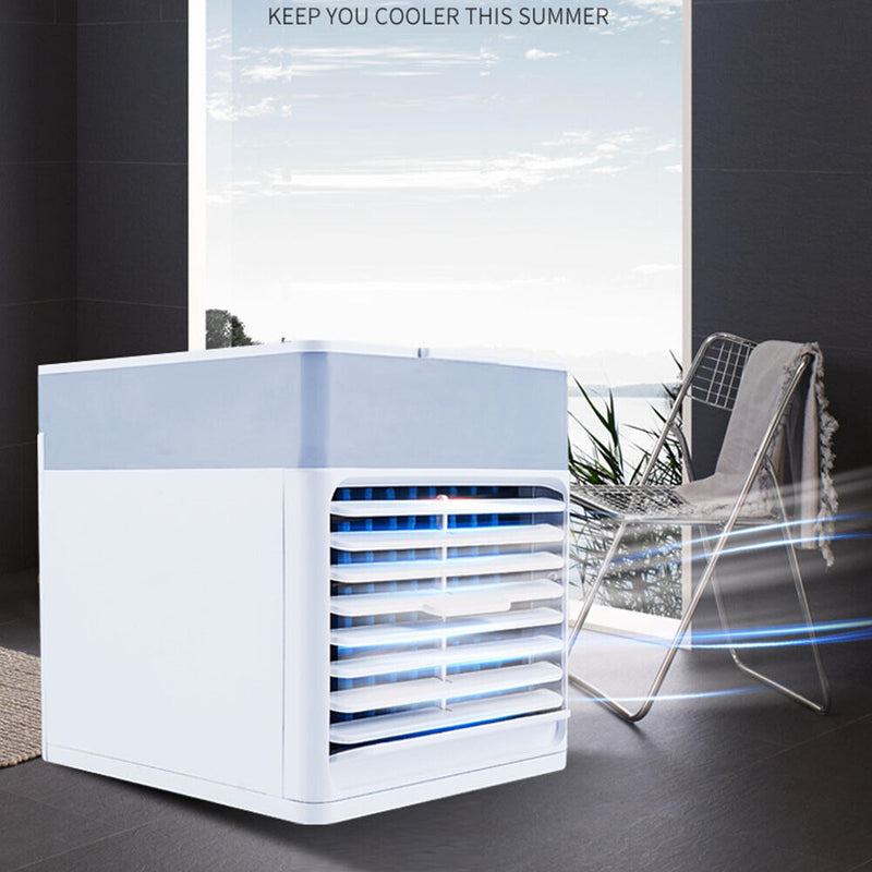 3 in 1 Mini Desktop Air Conditioner Summer Humidifier Purifier Air Cooler Fan