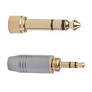 6.35mm Male to 3.5mm Female Plug with 3.5mm Jack Microphone Audio Screw Adapter
