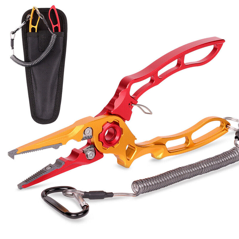 Multifunctional Fishing Pliers Split Ring Line Lures Cutter Hook Remover Tongs