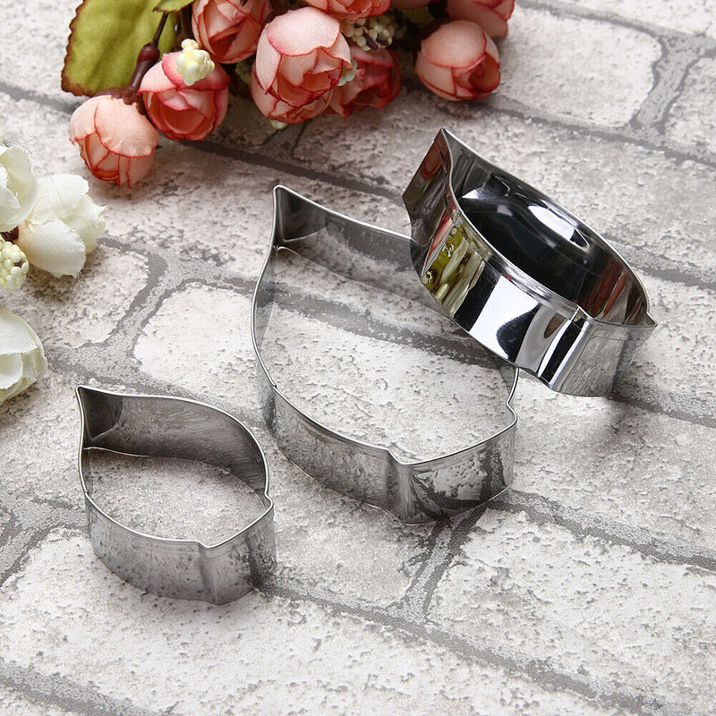 3Pcs/Set Calla Lily Flower Mold Cake Fondant Decorating Tool