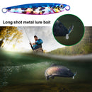 Metal Cast Jig Spoon Shore Casting Sea Bass Fishing Lure Artificial Bait Tackle