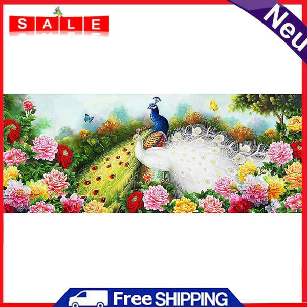 110x45cm Peacock DIY Special-shaped Diamond Painting Rhinestone Cross Stitch