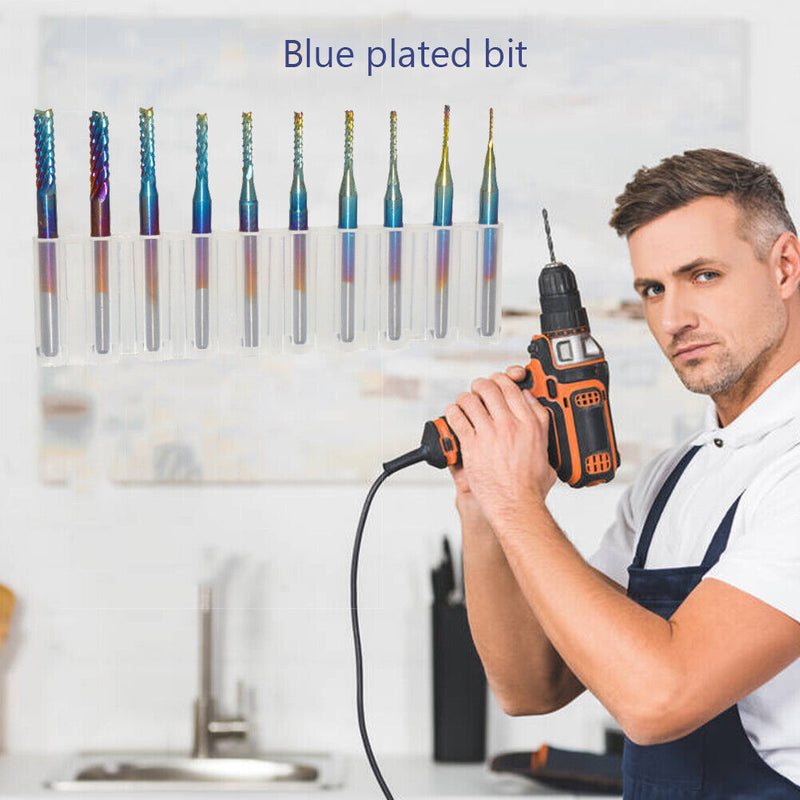 Carbide PCB Circuit Board Drill Bit Woodworking Milling Cutter Drill Bits Set