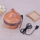 USB 300ml Humidifier Purifier Wood Grain LED Essential Oil Diffuser