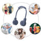 #A Rechargeable Hanging Neck Fans Outdoor Leafless Mini Bladeless Small Fans Coo