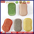 2 Sided Sponge Cleaning Cloth Kitchenware Pan Dish Scouring Pad Kitchen Gad