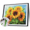 #A Tulip/Sunflower Oil Paint By Numbers DIY Handpainted Home Decoration Unfram