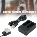 Double Dual Port Slot Battery Charger For Go Pro HD T9B1 6 Camere 8 Hero 5 J9G0