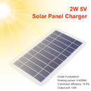 2W Solar Cell Outdoor Mobile Phone Charging Power Bank Charger