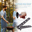 Camping Anti-Scald Pot Pan Bowl Gripper Outdoor Handle Holder Clip (Grey)