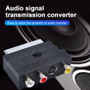 SCART Male to 3 RCA Female TV Adapter DVD Reorder Input Output Switch Converter