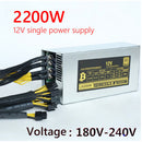 2200W Desktop Power Supply High Efficiency for BTC Bitcoin ETH Ethereum Mining