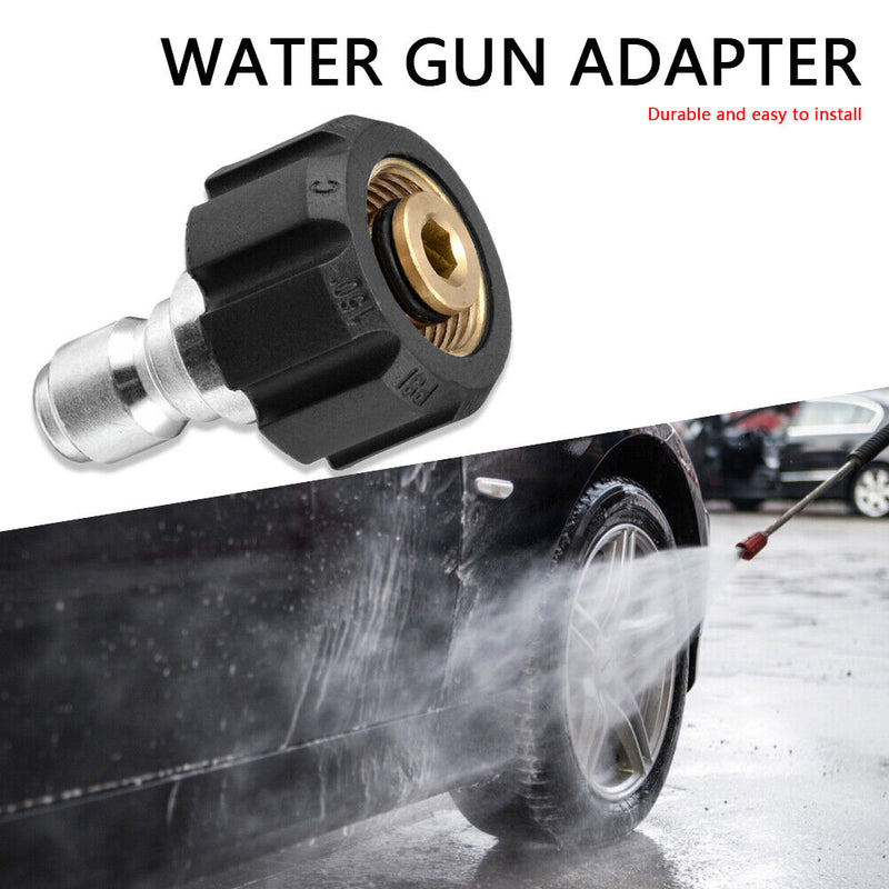 1/4 3/8 inch Quick Connect Male to M22 14 15 mm Female Pressure Washer Adap