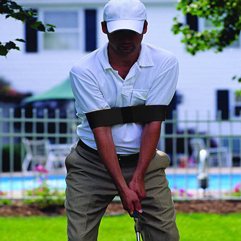 Golf Correction Belt Golf Swing Trainer Elastic Arm Band Alignment Training