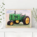 Frameless Tractor Oil Paint by Numbers Kit Handpainted Artwork Coloring Craft