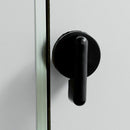 Public Toilet Partition Nylon Plastic Handle Indicator Lock Black Door Lock