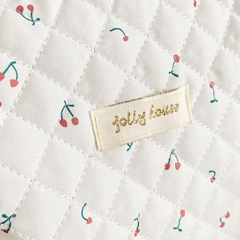 Women Cosmetic Bag Portable Make Up Pouch Floral Print Large Capacity for T