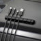 Silicone USB Cable Winder Tidy Management Clips Holder for Mouse Headphone
