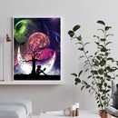 5D DIY Diamond Painting Tree Moon Full Square Drill Mosaic Rhinestone Pictu