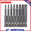 8ST/Set 1/4 Zoll Sechskantschaft 50mm Länge T8-T40 magnetischen Torx-Schraubendr
