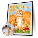 40x50cm Colorful DIY Paint By Number Kit Autumn Pumpkin Abstract Decoration Gift