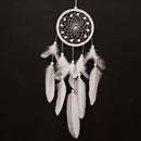 White Feather Dream Catcher Feather Bead Hanging Decoration Ornament