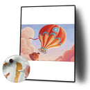 Hand Painted Digital Oil Picture DIY Hot Air Balloon Frameless Paint By Numbers