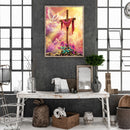 5D DIY Full Round Drill Diamond Painting Cross Series Abstract Home Decor
