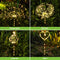 2pcs 125LED Solar Fireworks Dandelion Light Outdoor Garden Decor (Warm)