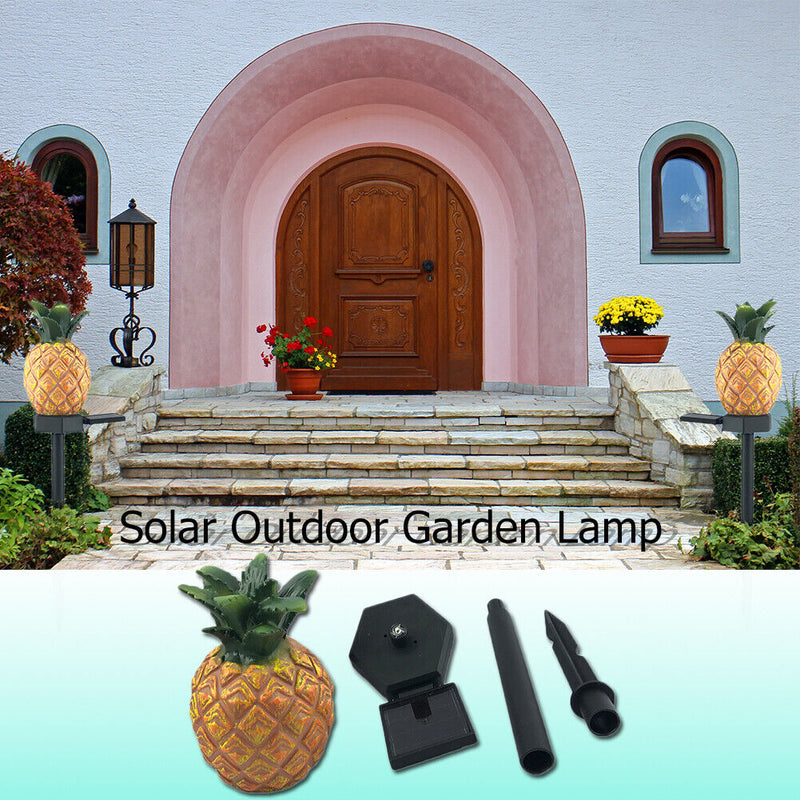 LED Solar Lamp Pineapple Waterproof Garden Outdoor Light Sensor Control Lamp