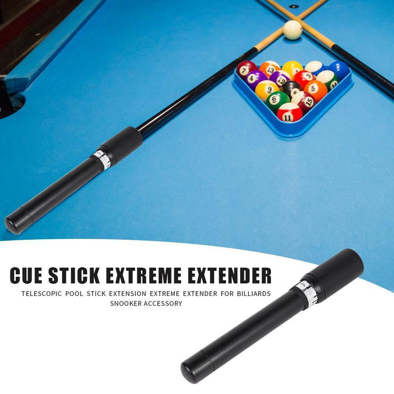 Telescopic Pool Cue Extension Extreme Extender for Billiards Snooker Access