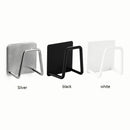 Stainless Steel Sink Sponges Holder Adhesive Drain Drying Rack (Black)