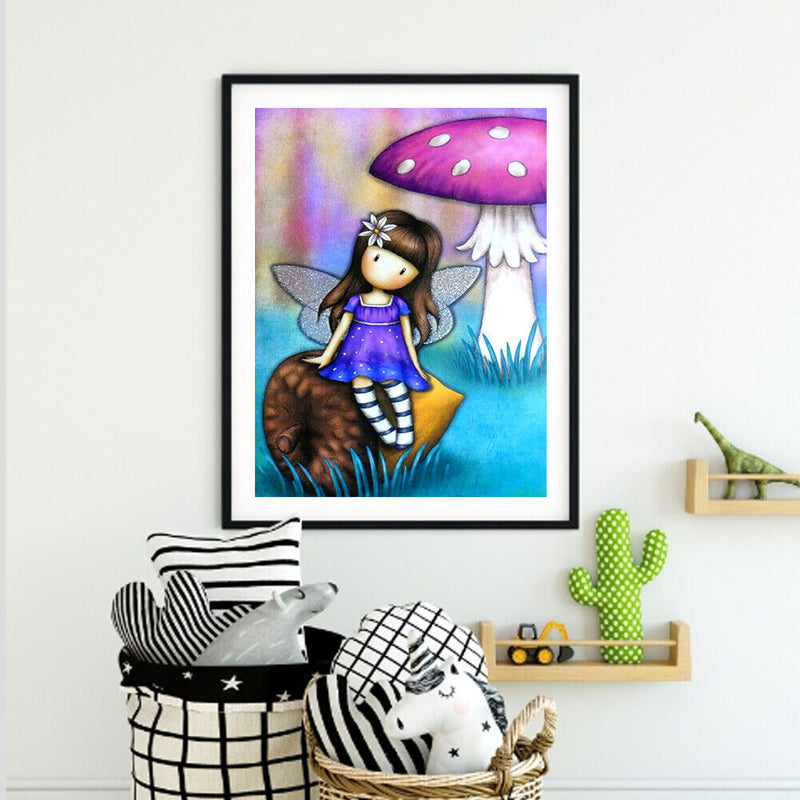 Little Girl Oil Paint By Numbers Kit DIY Frameless Art Picture On Canvas
