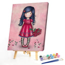 Oil Paint By Numbers Little Girl Coloring Picture Digital Drawing