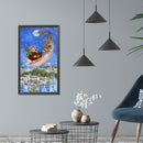 5D DIY Diamond Painting Santa Elk Sled Full Drill Rhinestone Mosaic Art Picture