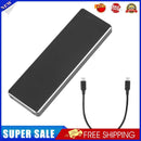 M2 SSD Case Enclosure Disk Box M.2 to USB 3.1 Adapter (C-C Cable)(Black)