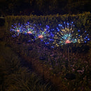 LED Solar Firework Lights Outdoor Dandelion Fairy String Lamp (Multicolor) Newly