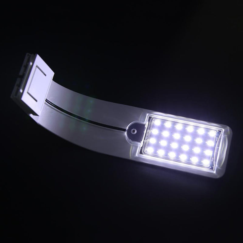 LED Waterproof Aquarium Light Fish Tank Plant Grow Clip Lamp (White White) Newly