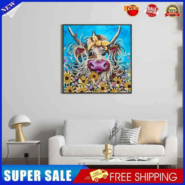 #A Flower Yak Diamond Painting Kits Partial Special Shaped Drill Home Wall Decor