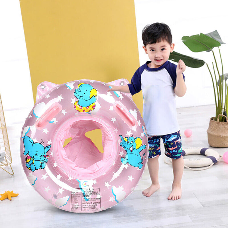 Baby Inflatable Swimming Rings Seat Kids Infant Floating Swim Circle (Pink)